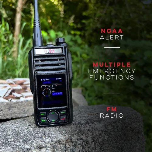 Vista 8 de BTECH GMRS-PRO - Radio GMRS de largo alcance de 5 W - IP67 impermeable, Bluetooth VOX, GPS, mensajes de texto, NOAA, brújula, escáner de doble