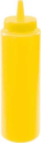 Vista 8 de Winco Juego de botellas exprimibles de 6 piezas, 8 onzas, color rojo, mediano
