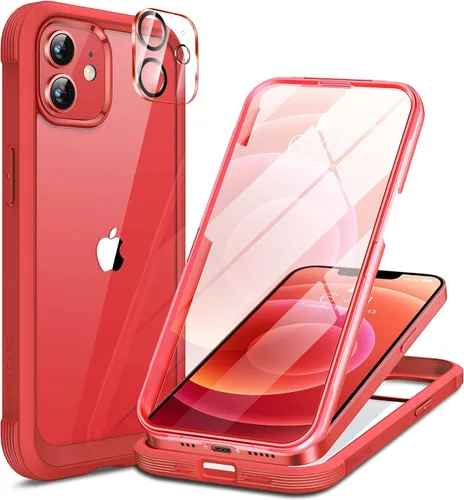 Vista 164 de Miracase - Funda magnética para iPhone 13 Pro Max de 6.7 pulgadas (compatible con MagSafe), transparente, completo, protector de pantalla de vidrio