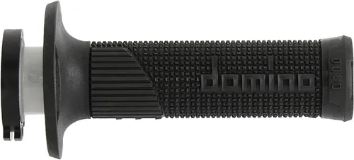 Vista 5 de Domino Racing D100 Lock On Grips para motocross Negro