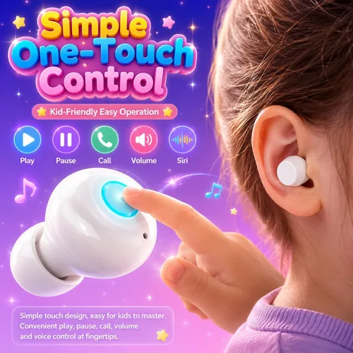 Vista 5 de Auriculares inalámbricos, batería de larga duración, auriculares inalámbricos Bluetooth, auriculares con micrófono, auriculares impermeables IPX5