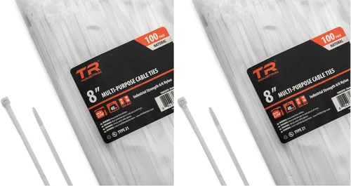 Vista 17 de Cable lazos multiuso TR Industrial TR88301 (100 piezas), 4 pulgadas, negro