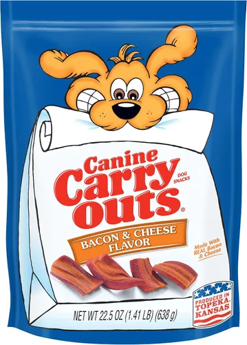 Vista 19 de Canine Carry Outs Golosinas para perros, sabor a tocino, 22.5 onzas (paquete de 4), hechas con tocino real