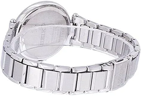 Vista 2 de Seiko Reloj analógico para mujer SRZ515P1 de acero de 1.260in y esfera de cuarzo de cristal Hardlex