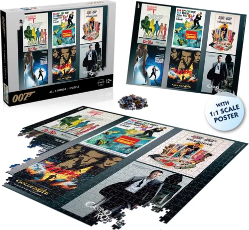 Vista 5 de James Bond - All 6 Bonds - Rompecabezas de 1000 piezas