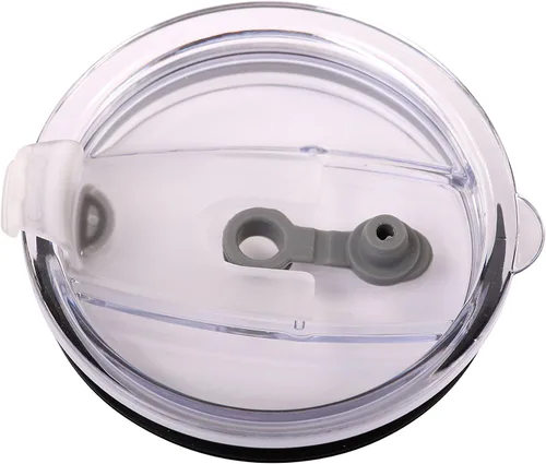 Vista 2 de Tapa combinada de 30 onzas de repuesto para tazas al vacío, se adapta a Yeti Ozark Rocky Polar Drifter (1 tapa con pajilla)