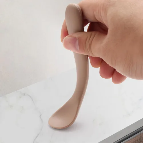 Vista 6 de Eascrozn Cucharas para bebé, paquete de 6 cucharas de alimentación de Marrón