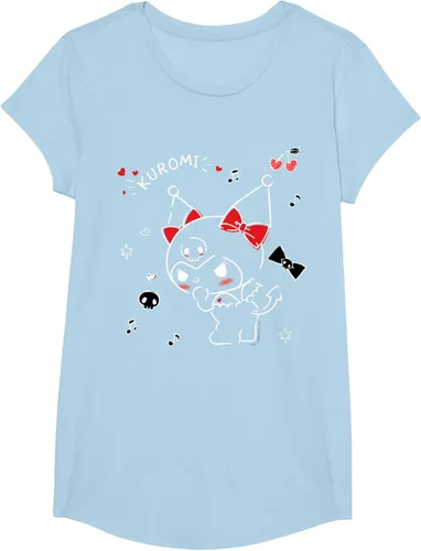 Vista 16 de Kuromi Camiseta Mischievous Tee Shirt Negro