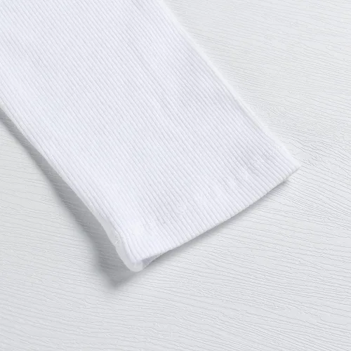 Vista 8 de Roselux Camiseta de manga larga elástica con cuello redondo acanalado para mujer, ajustada, casual, básica
