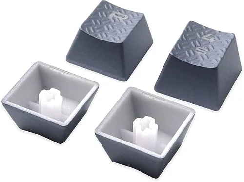 Vista 4 de HUYUN FPS - Tapas de teclas retroiluminadas de repuesto para teclados Corsair Cherry MX Key Switch Gaming (gris)