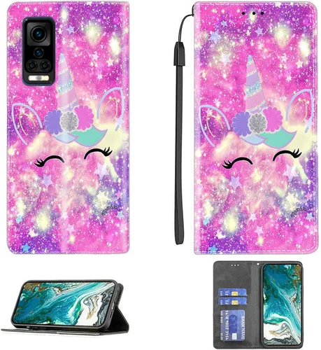 Vista 284 de jioeuinly ATT Motivate 2 - Funda compatible con ATT Motivate 2, funda con soporte abatible y cierre magnético DJS