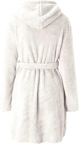 Vista 4 de Bata de baño suave de felpa para mujer, ligera, de forro polar, para invierno, suave, para spa, ducha