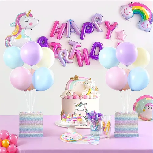Vista 4 de Centros de mesa de globos pastel, soporte de globos arcoíris para mesa, baby shower, unicornio, fiesta de cumpleaños, decoración de mesa