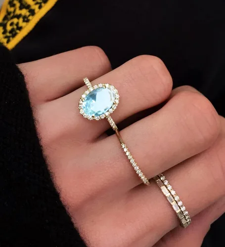 Vista 2 de Artilady Anillos de luna y estrella con circonita cúbica para mujer, anillo abierto AAAA con circonita cúbica y luna y estrella, ajustable para EE.