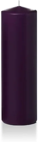 Vista 141 de Yummi - Velas redondas de pilar blancas de 3 pulgadas x 4 pulgadas, 3 por paquete