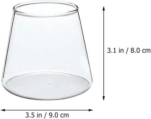 Vista 3 de Yardwe 2 tazas de agua prácticas transparentes para reuniones familiares, bares, restaurantes, tazas versátiles para cócteles de jugo, más