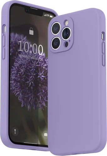 Vista 10 de SURPHY Funda compatible con iPhone 13 Pro Max con protector de pantalla, (protección de cámara + forro de microfibra suave), funda de silicona Negro