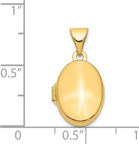 Vista 2 de Collar de cadena con dije ovalado de oro amarillo de 14 quilates con foto que sostiene fotos, joyería fina para mujeres, regalos para ella
