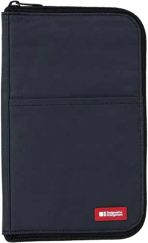 Vista 3 de LIHIT LAB Estuche delgado para bolígrafos/lápices, 1.8 × 9.9 × 21.6 centímetros, negro (A7652-24)