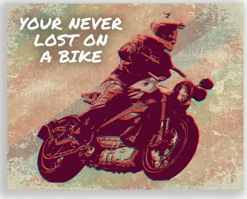 Vista 15 de Inspirational Wall Art Co. - Abstracto CBR - Sportbike Honda Motocicleta Retro Shop Garage Biker Regalo Motivación Citas Pósters - Impresión