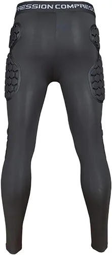 Vista 2 de Pantalones de compresión acolchados para hombres, fajas para fútbol, leggings atléticas para fútbol, baloncesto, paintball, hockey