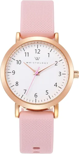Vista 20 de Wristology 2 tamaños – Correa de reloj con números intercambiable de silicona de cambio fácil – esfera analógica de lectura fácil con segundero