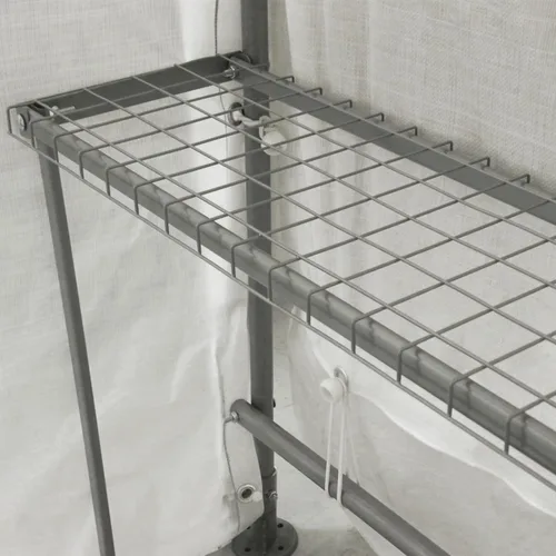 Vista 8 de ShelterLogic Invernadero GrowIT de 6' x 8' x 6.5' Estilo Techo a Dos Aguas Casa de Cultivo para Patio Trasero con Estantería Integrada, 6' x 8' x