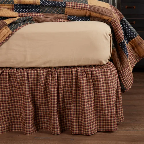 Vista 3 de VHC Brands Falda de cama individual con parche patriótico 39x76x16