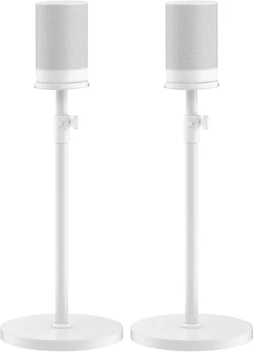 Vista 6 de Soporte de altavoz de altura ajustable para Sonos Move, soporte de suelo resistente para Sonos Move & Move 2 con diseño de cable de alimentación