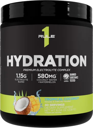 Vista 6 de Rule 1 Proteins Hidratación en polvo, 30 porciones (fresa kiwi)