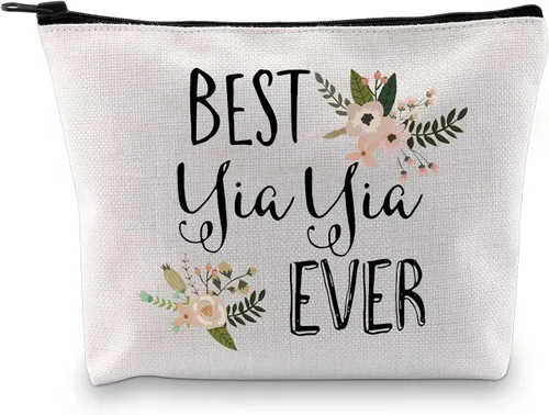Vista 8 de GJTIM Yiayia Gift Best Yiayia Ever Gift Grandma Toiletry Travel Bag Gift for Grandma Toiletry Travel Bag Gift for Grandma