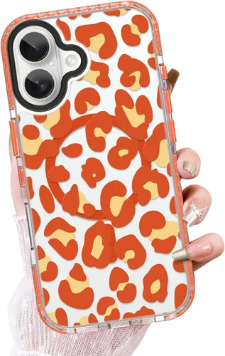 Vista 67 de OOK Funda magnética transparente para iPhone 17, lindo encaje floral negro Encaje Negro Floral