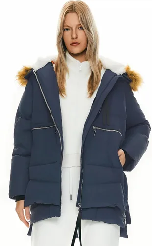 Vista 15 de Orolay - Chaqueta de plumón engrosada para mujer Beige