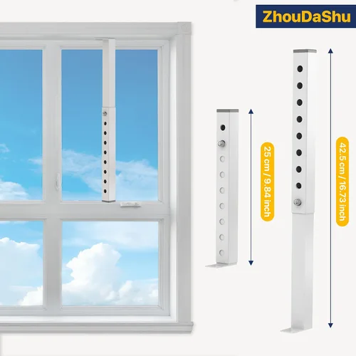 Vista 2 de [Usado] ZhouDaShu Barra corta de bloqueo de ventana ajustable de 4 piezas, barras de seguridad de CA para seguridad infantil, topes de ventana