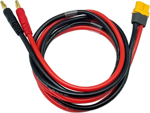 Vista 9 de FLY RC Cable de carga de 0.157 in y 0.157 in macho de plátano para JST 20 awg, cable de carga de silicona suave, 11.8 in, piezas Lipo