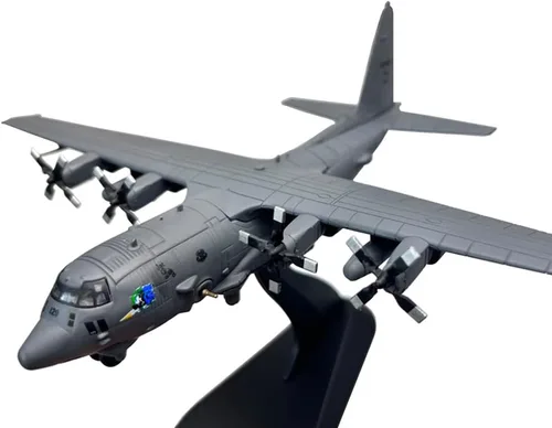 Vista 7 de Modelo de avión de ataque a tierra pesada AC130 AC-130 a escala 1/200 para colección o regalo (AC130 No1)
