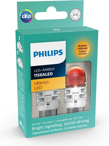 Vista 2 de Philips 1156ALED Ultinon LED (ámbar), paquete de 2