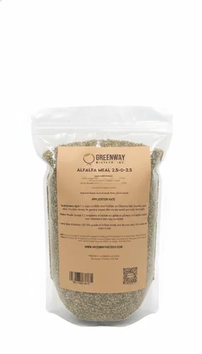 Vista 5 de Greenway Biotech, Inc. Fertilizante orgánico de harina de alfalfa 2.5-0-2.5 Alimento para plantas de rosas y vegetales con estimulante