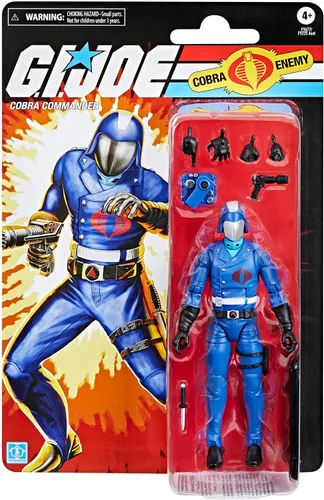 Vista 2 de G.I. Joe Classified Series Retro Cardback Cobra Commander, figura de acción coleccionable de 6 pulgadas con 8 accesorios
