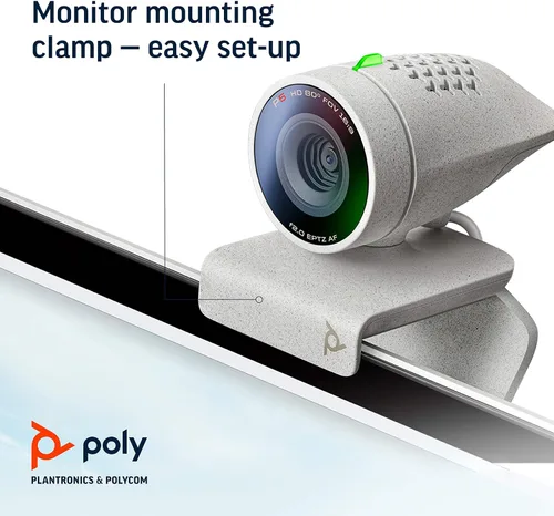 Vista 7 de POLY POLY - Cámara web Studio P5 con kit de altavoz Poly Sync 20+ Polycom - Cámara de videoconferencia profesional HD de 1080p y altavoz inteligente