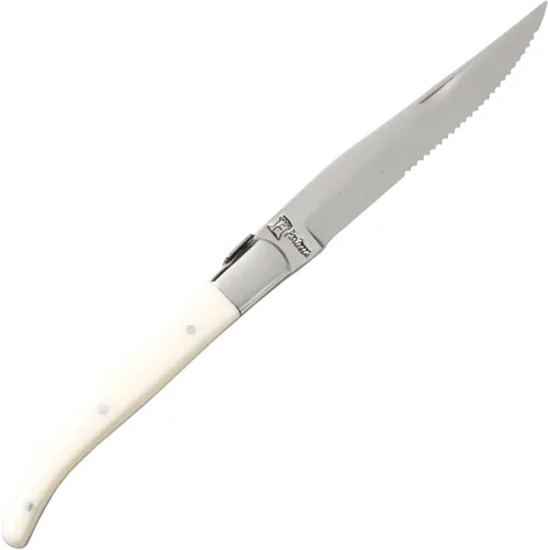 Vista 5 de Fortessa Cuchillo de carne dentado provenzal, 9.25 pulgadas, mango negro, juego de 6