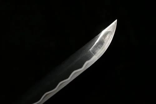 Vista 8 de Katana Aofeng - Espada Katana de 41 pulgadas, hecha a mano japonesa, práctica, acero al carbono 1095, templado/arcilla templada, espiga completa