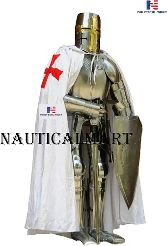 Vista 2 de NauticalMart Disfraz de armadura coleccionable de caballero medieval