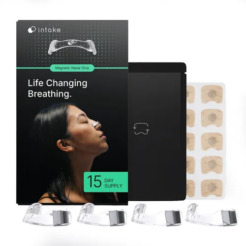 Vista 9 de Intake Breathing Kit de iniciación de tira nasal, aumenta ingreso de oxígeno, reduce los ronquidos, mejora la calidad del sueño, resistente al Negro