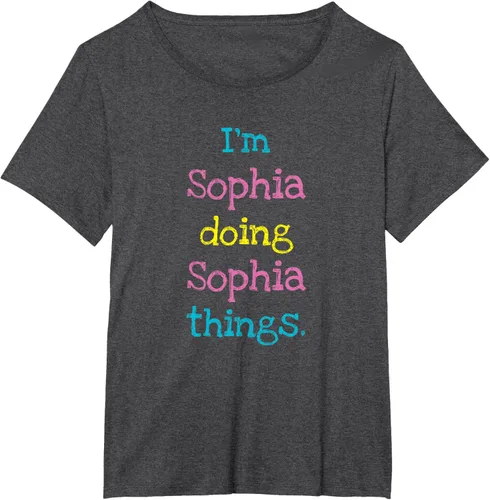 Vista 22 de Sophia - Camiseta con texto personalizado para niñas