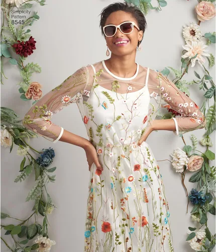 Vista 4 de Simplicity US8545P5 Patrones de costura para mujer, camisa, y camiseta sin mangas, tallas 12-20