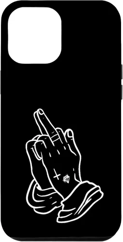 Vista 26 de Praying Hands Show Middle Finger Men's T-Shirt Women Case for iPhone 17