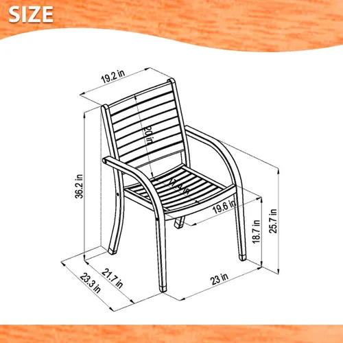 Vista 6 de Amazonia - Juego de comedor ovalado Arizona, mesa extensible, muebles para exteriores (7 piezas)