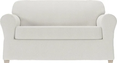 Vista 17 de Zenna Home Simply Fit - Funda elástica para sofá (1 pieza), color crudo