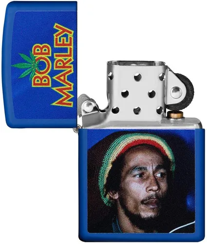 Vista 4 de Zippo Bob Marley Encendedores Azul real mate